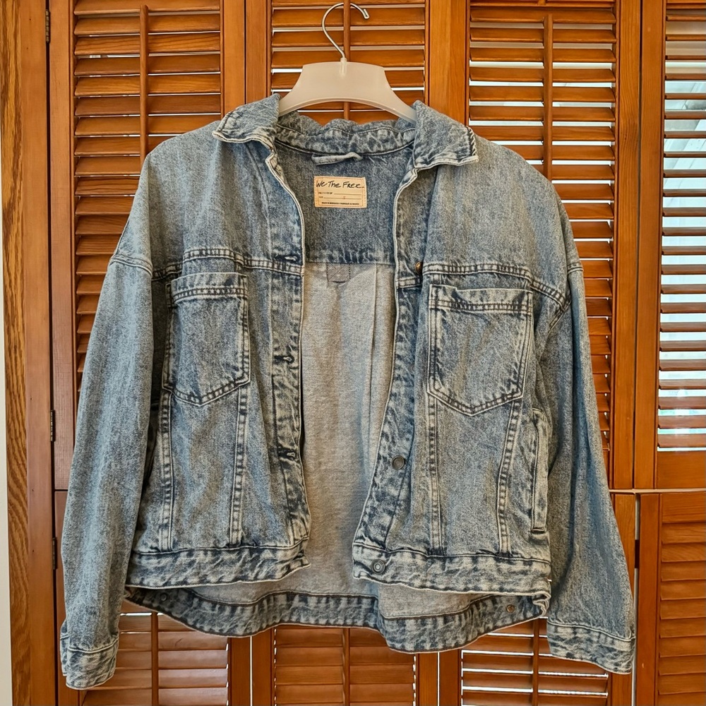 We The Free Opal Swing Denim Jacket - Sz S